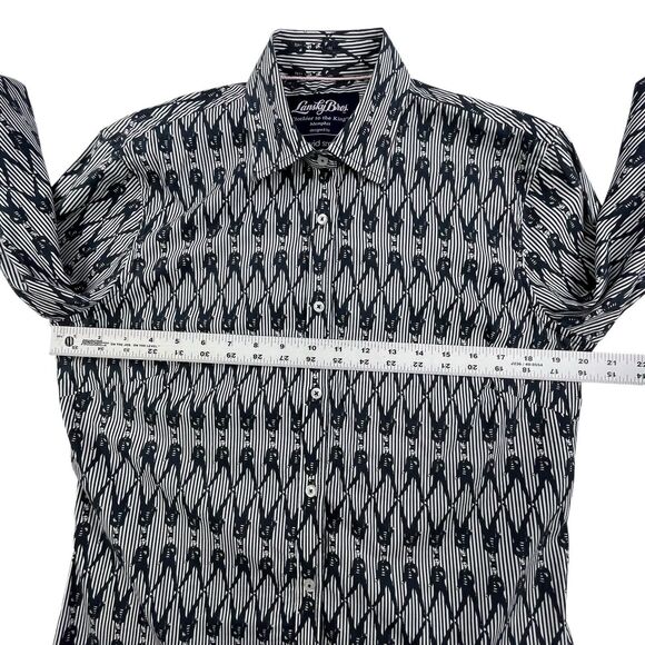 Lansky Bros Womens Size 10 Shirt Elvis Presley All Over Print Long Sleeve Button - Picture 10 of 12